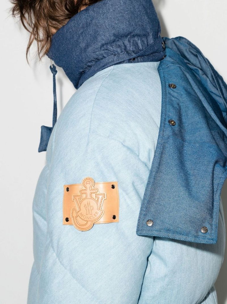 X Jw Anderson Blue Whinfell Denim Down Jacket