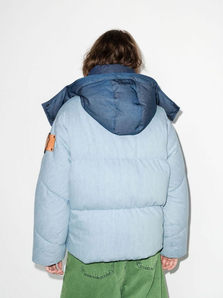X Jw Anderson Blue Whinfell Denim Down Jacket