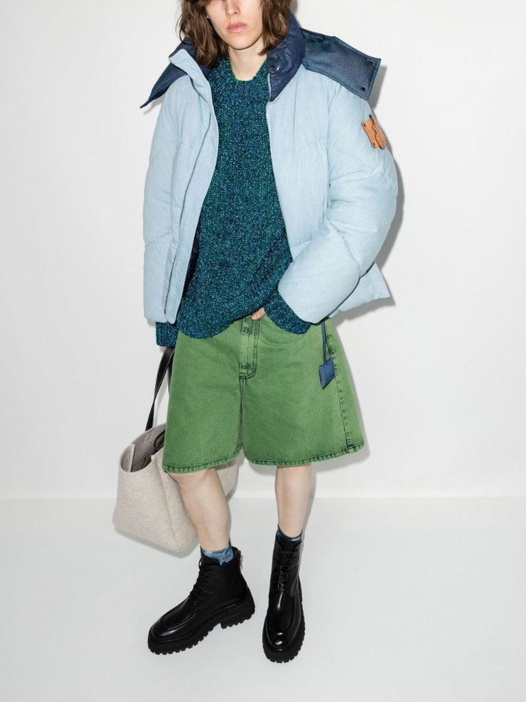 X Jw Anderson Blue Whinfell Denim Down Jacket