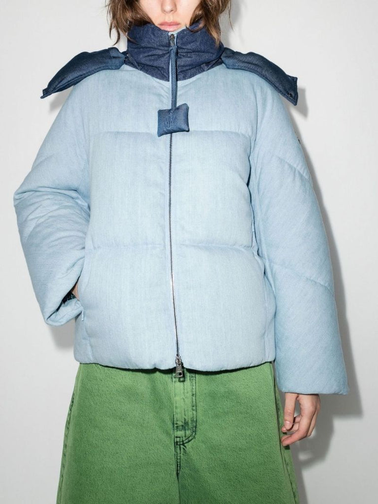 X Jw Anderson Blue Whinfell Denim Down Jacket