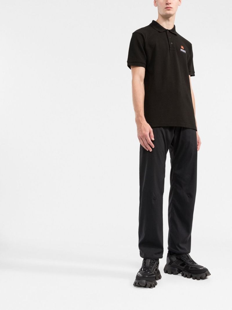Black Boke Flower Polo Shirt