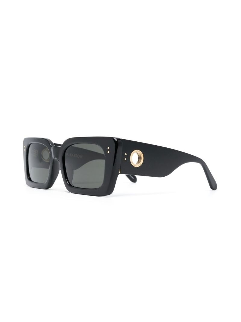 Black Nieve Square Frame Sunglasses