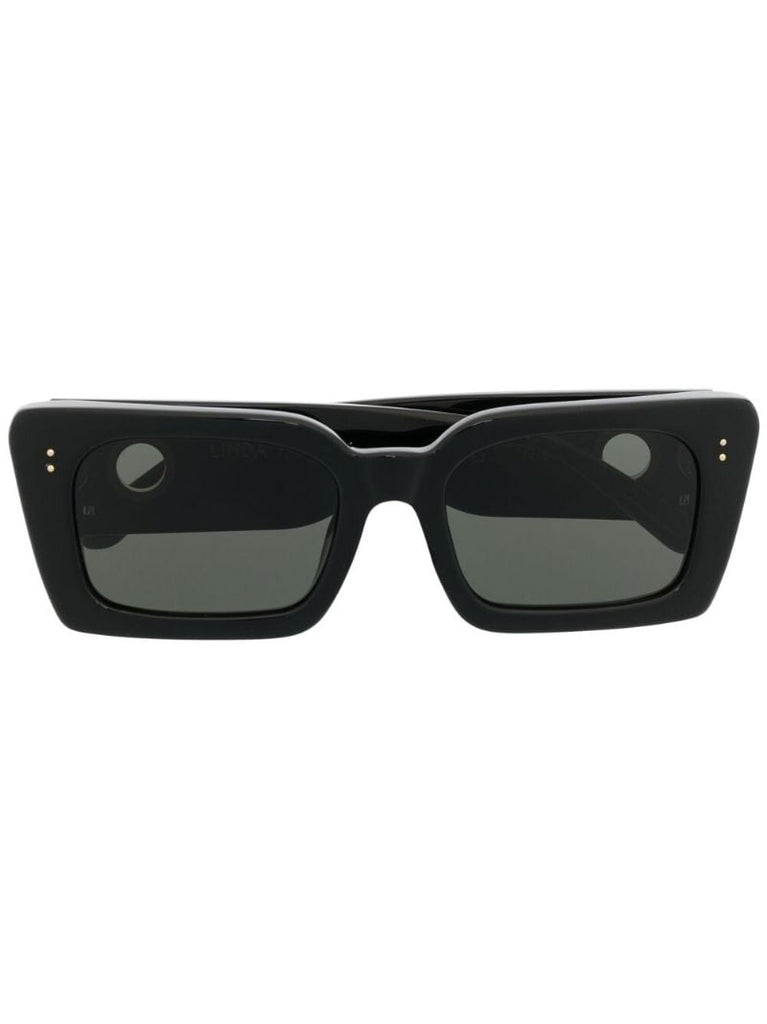 Black Nieve Square Frame Sunglasses