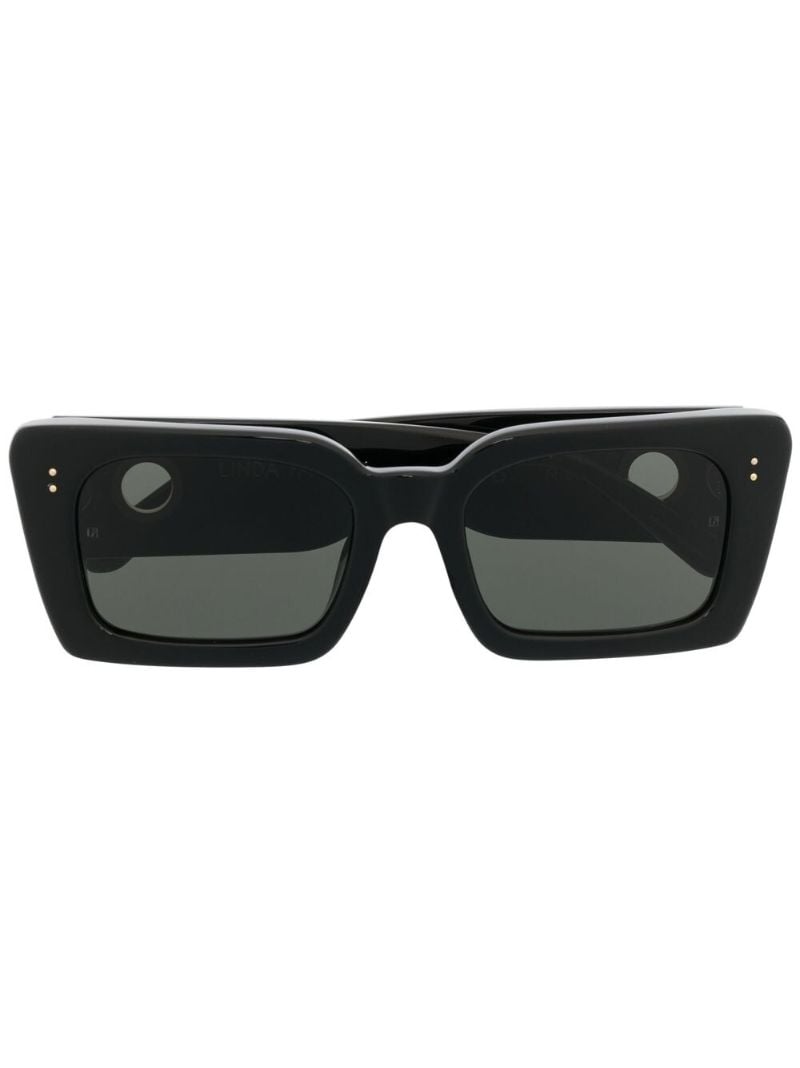 Black Nieve Square Frame Sunglasses