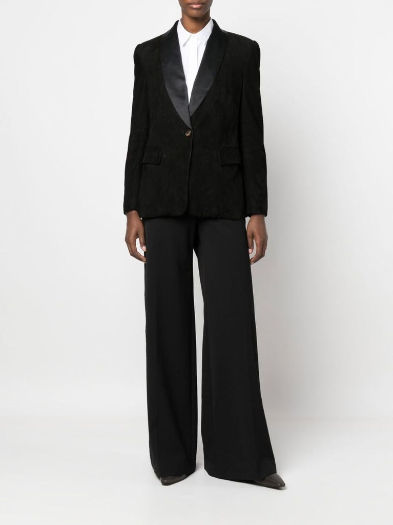 Black Single-breasted Tailored Blazer