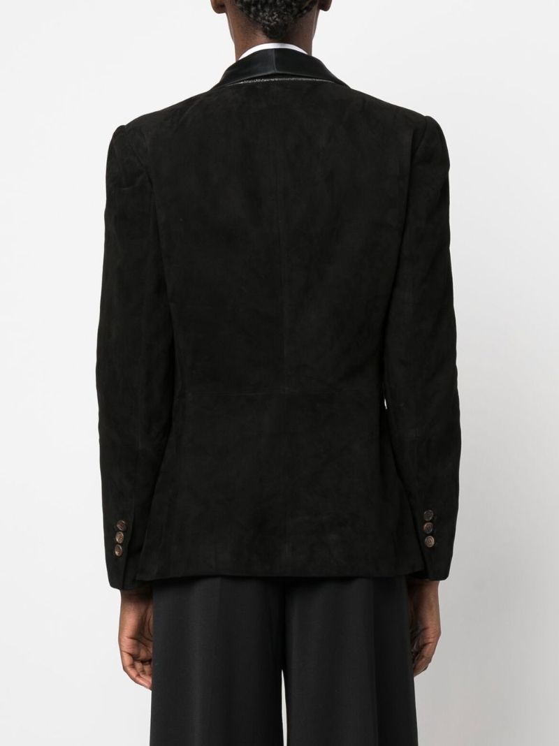 Black Single-breasted Tailored Blazer