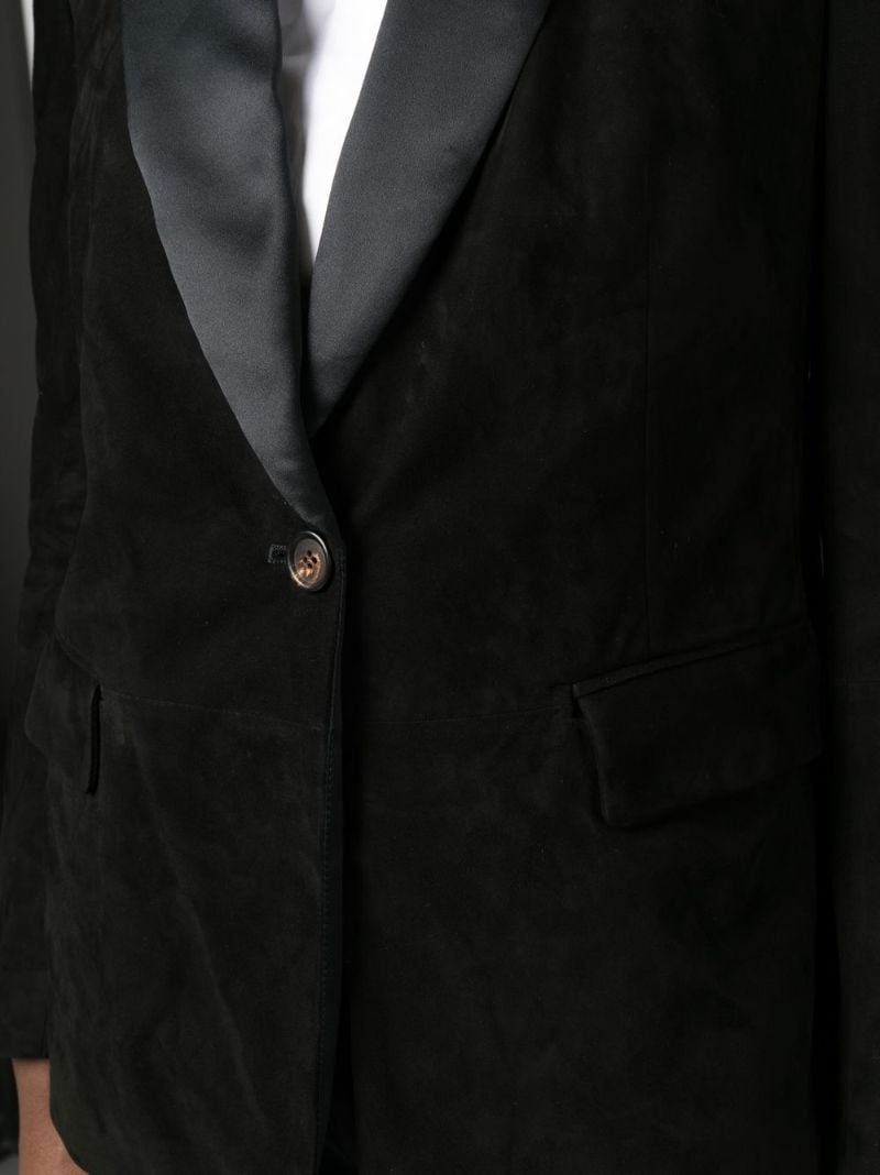 Black Single-breasted Tailored Blazer
