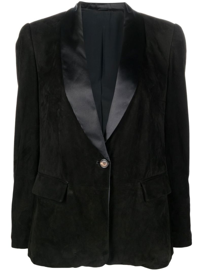 Black Single-breasted Tailored Blazer