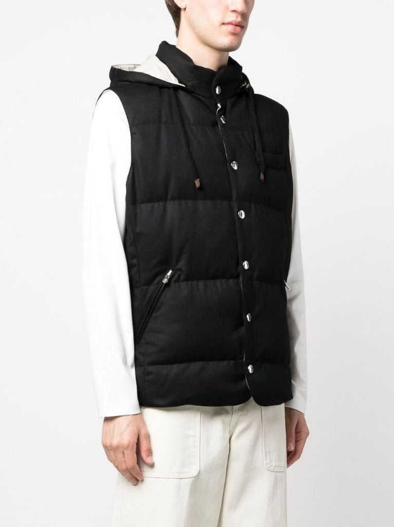 Black Padded Gilet