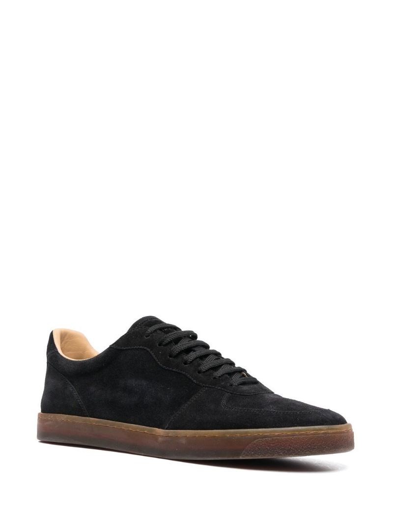 Black Low-top Suede Sneakers