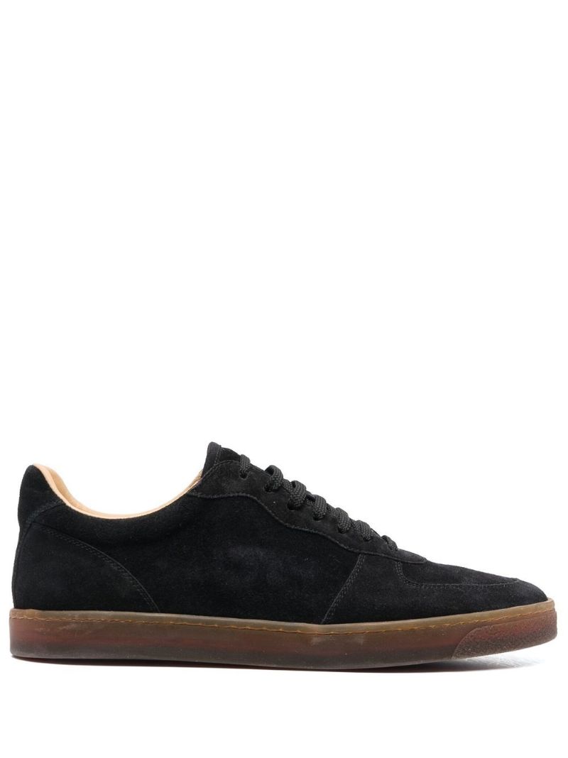Black Low-top Suede Sneakers