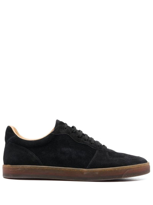 Black Low-top Suede Sneakers