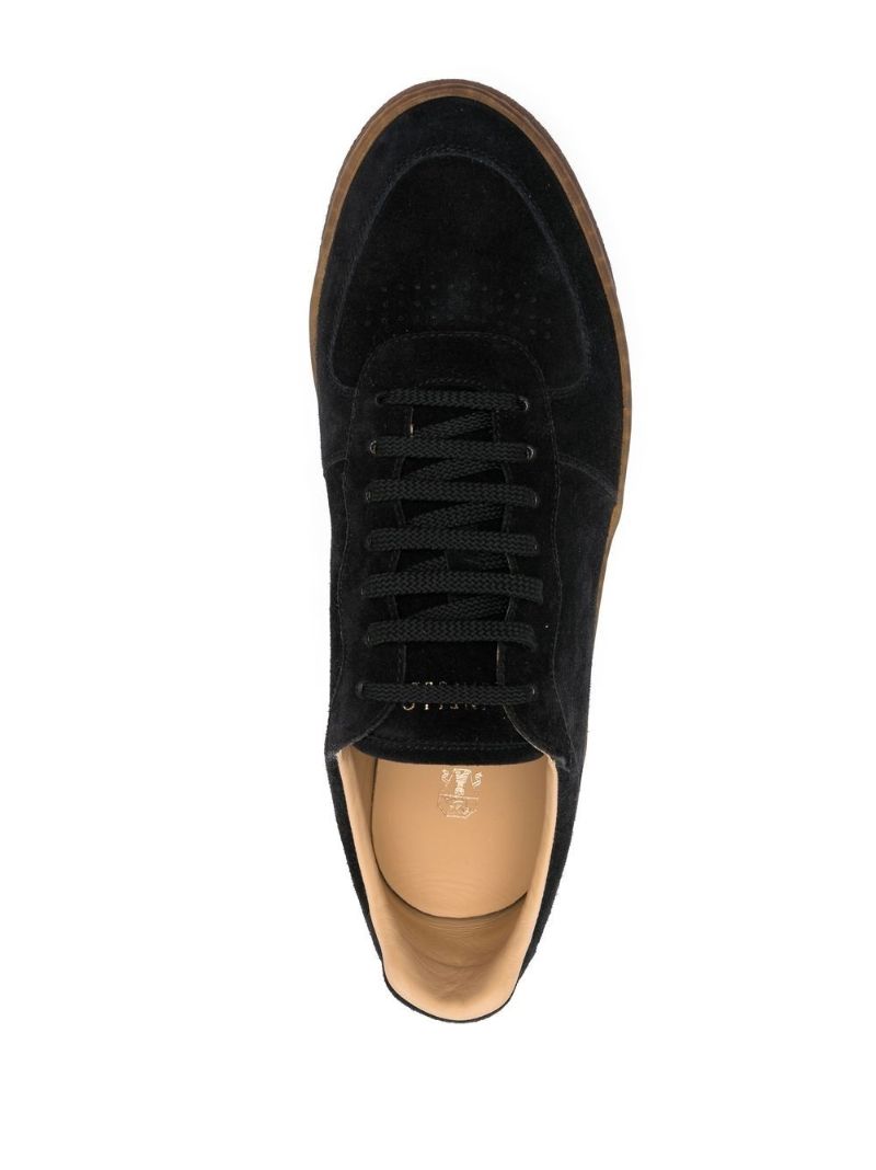 Black Low-top Suede Sneakers
