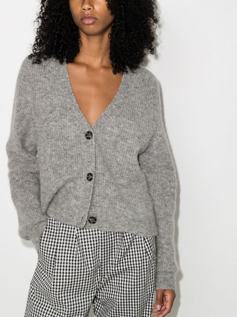 V-neck Wool Cardigan