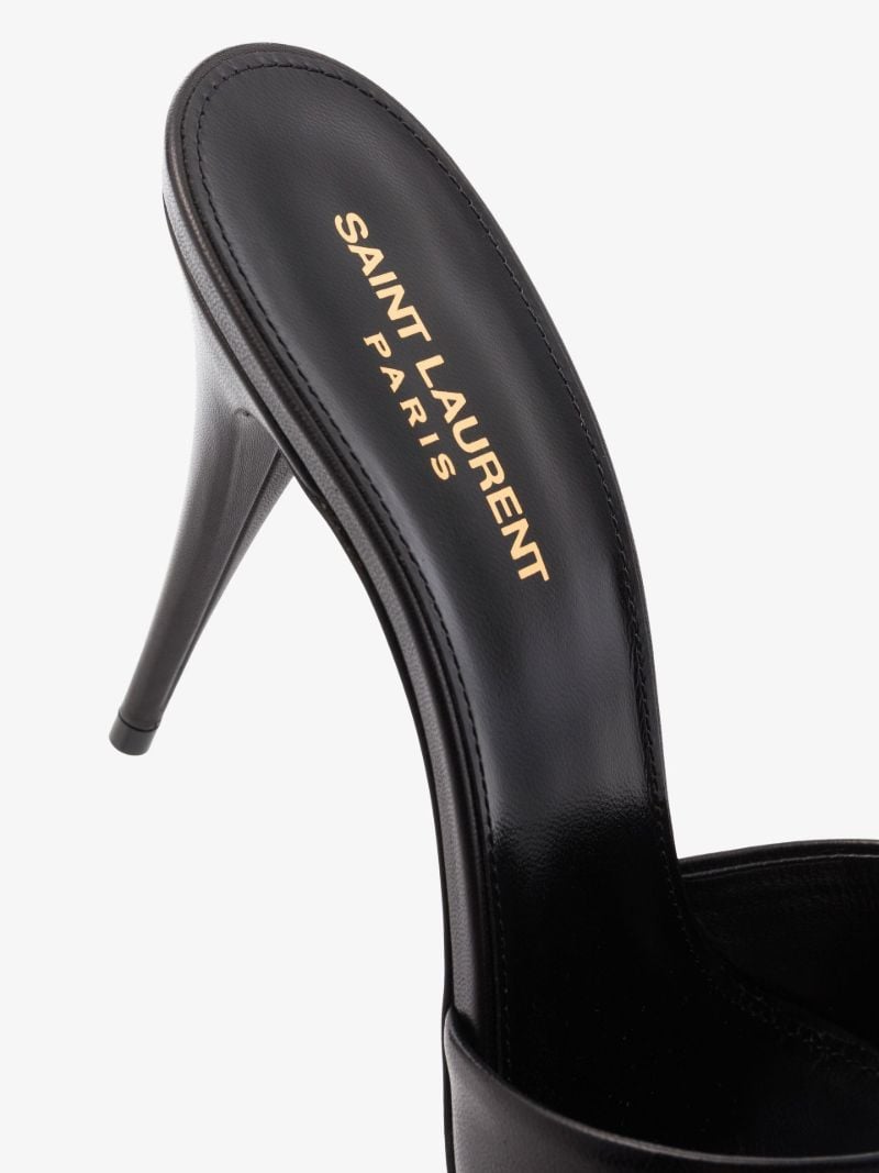 Black Le Maillon 95 Leather Mules