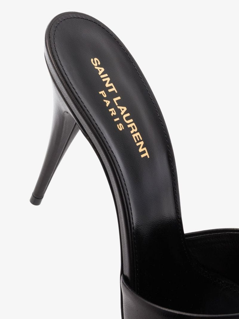 Black Le Maillon 95 Leather Mules