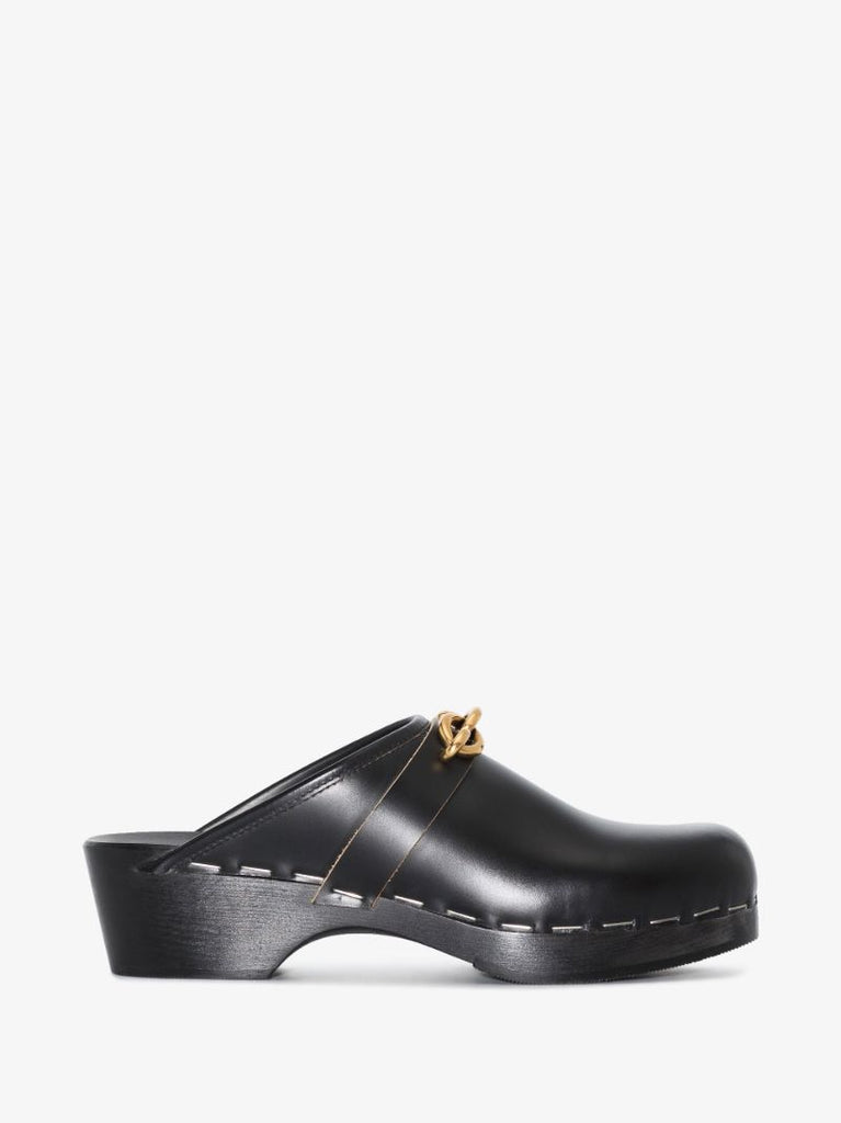 Black Le Maillon 50 Leather Clogs