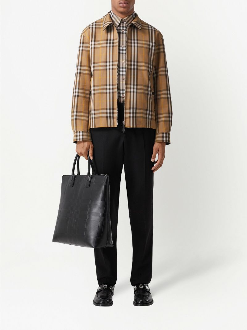 Brown Reversible Zip-up Cotton Jacket