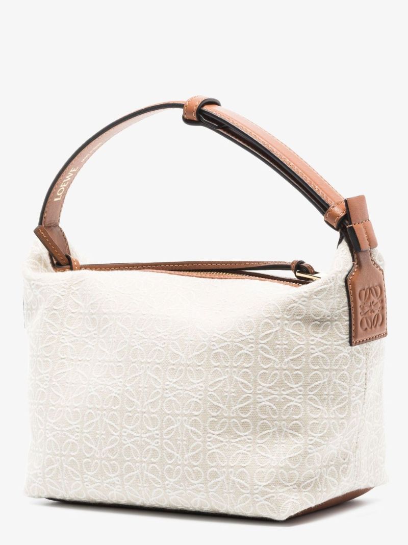 Neutral Cubi Small Anagram Jacquard Shoulder Bag