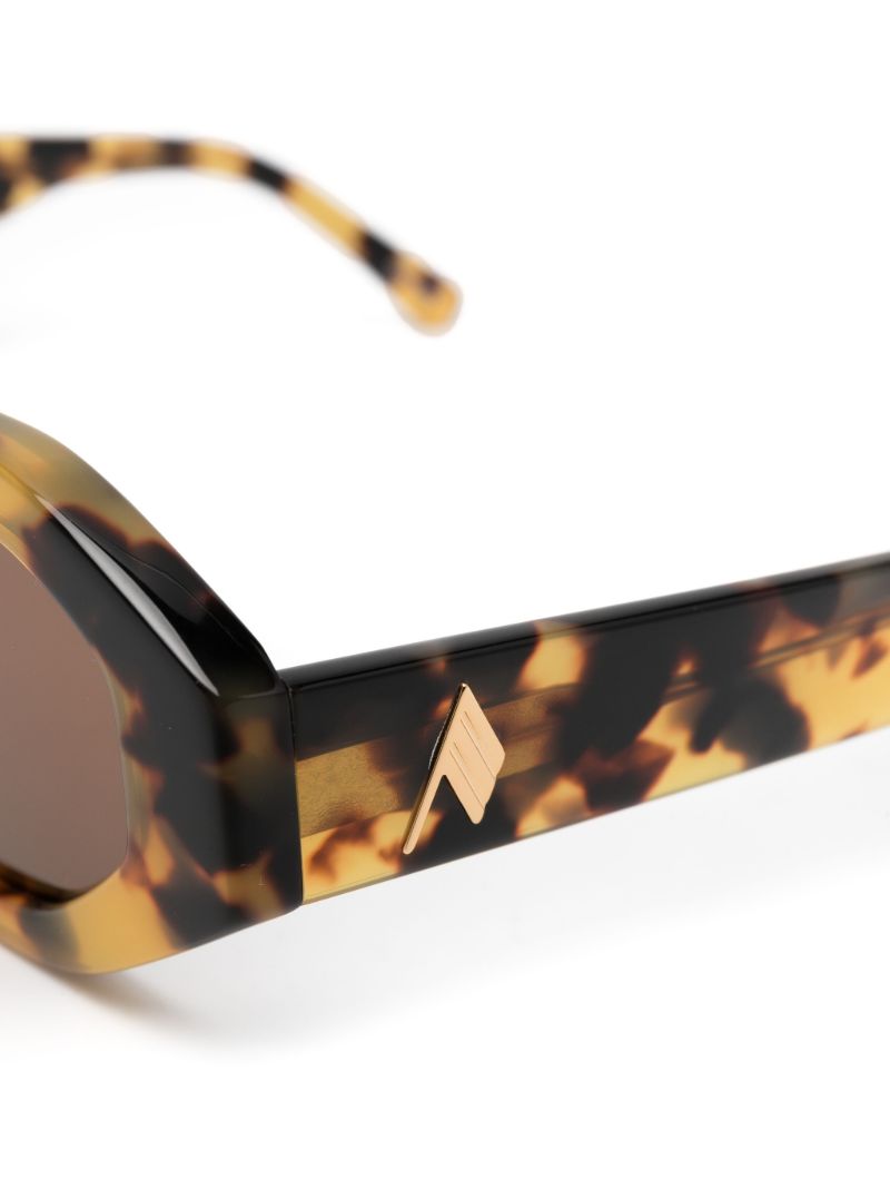 X Linda Farrow Brown Irene Tortoiseshell Sunglasses