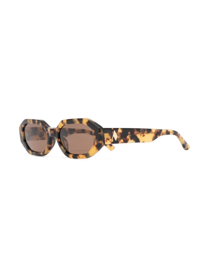 X Linda Farrow Brown Irene Tortoiseshell Sunglasses