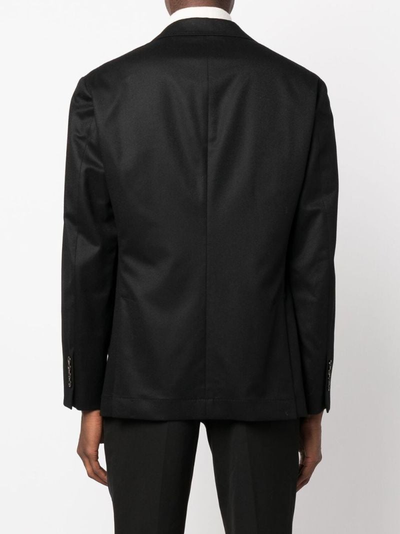 Black Single-breasted Wool Blazer