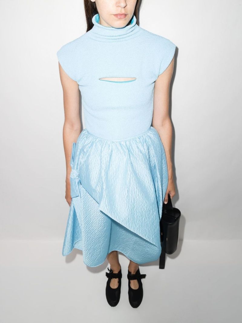 Fumie Asymmetric Midi Skirt