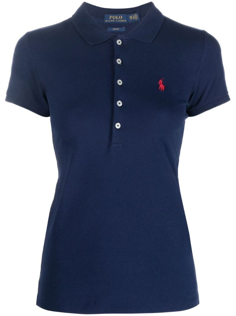 Blue Polo Pony Cotton Polo Shirt