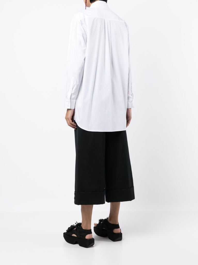 White Ruffle Heart Shirt