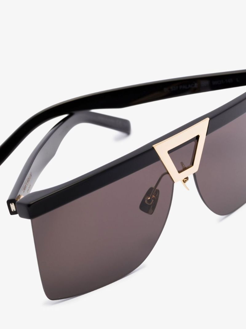 Black Palace Shield Square Sunglasses