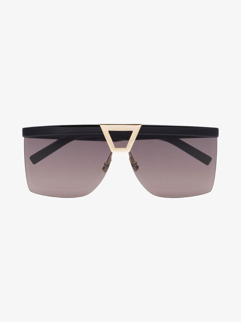 Black Palace Shield Square Sunglasses