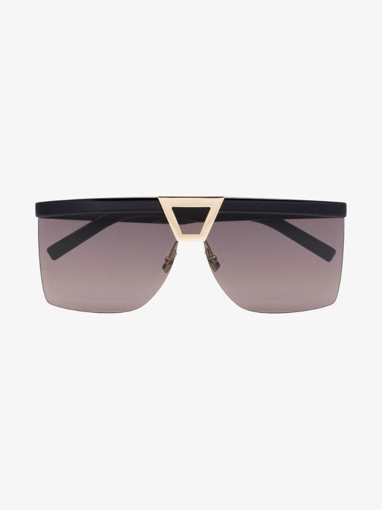 Black Palace Shield Square Sunglasses