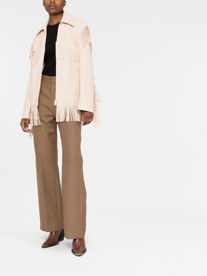 Neutral Fringe Detail Jacket