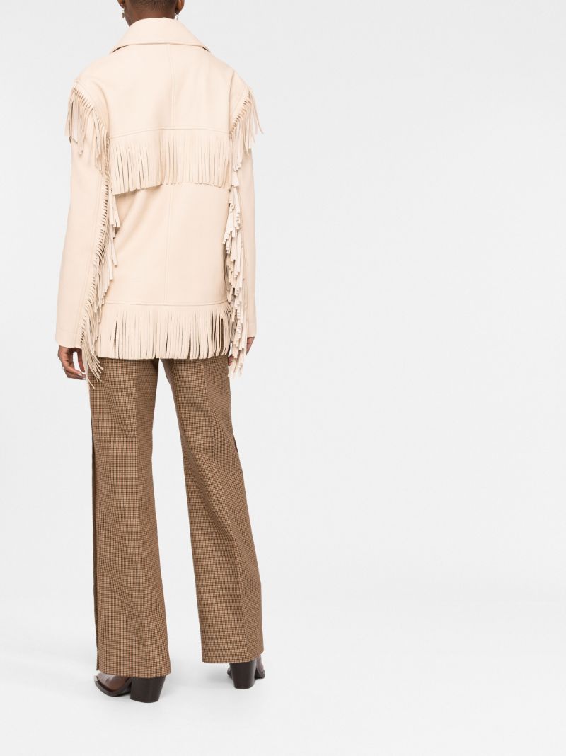 Neutral Fringe Detail Jacket