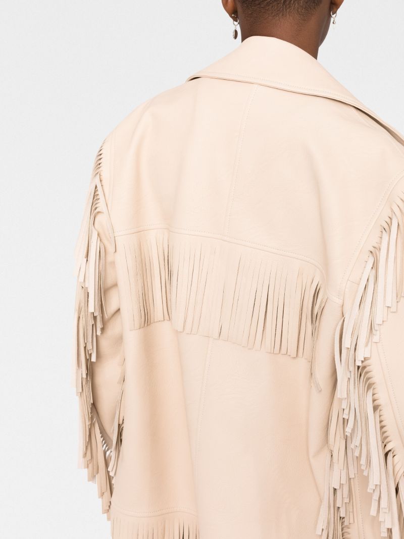 Neutral Fringe Detail Jacket