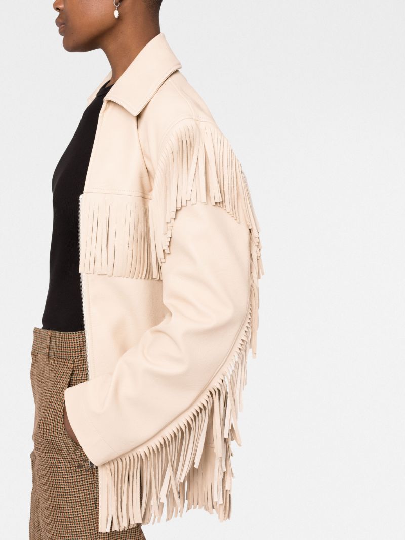 Neutral Fringe Detail Jacket