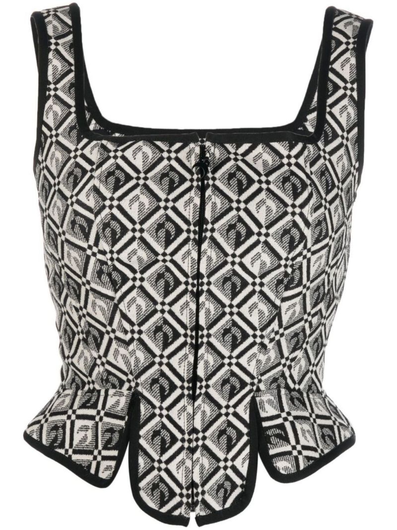 Black Diamond Moon Corset Top