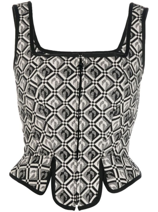 Black Diamond Moon Corset Top