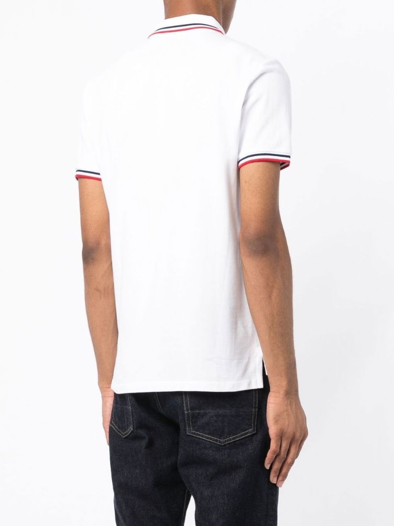 White Active Bear Cotton Polo Shirt