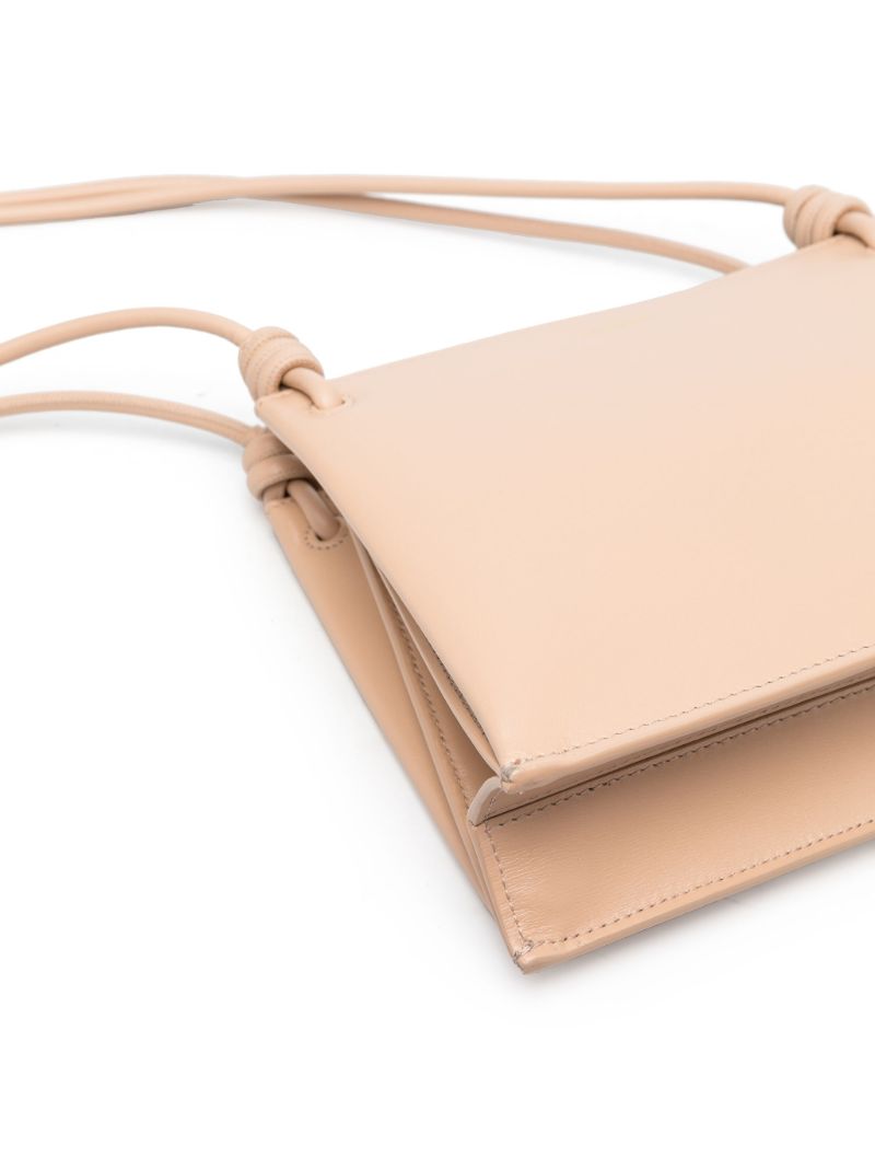 Neutral Small Leather Cross Body Bag