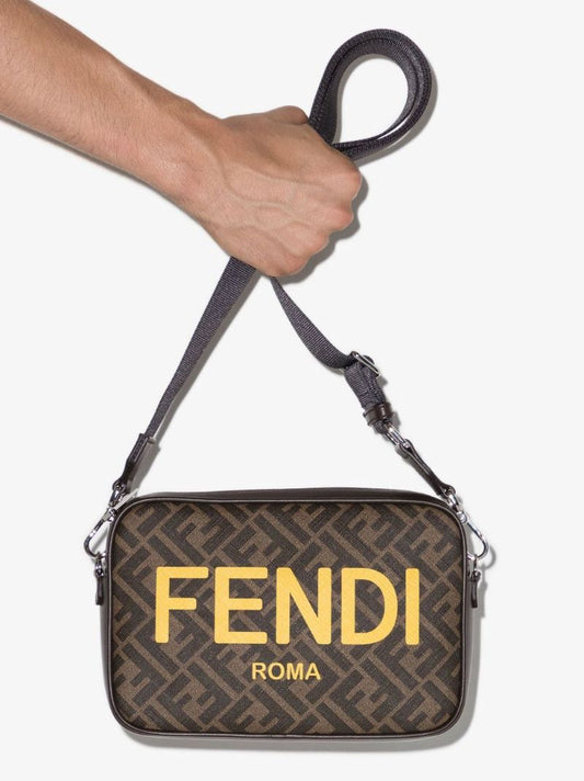 Brown Ff Logo Cross Body Bag