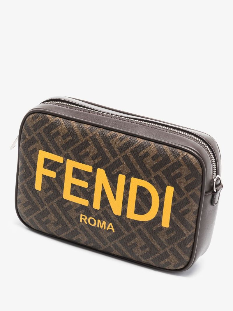 Brown Ff Logo Cross Body Bag