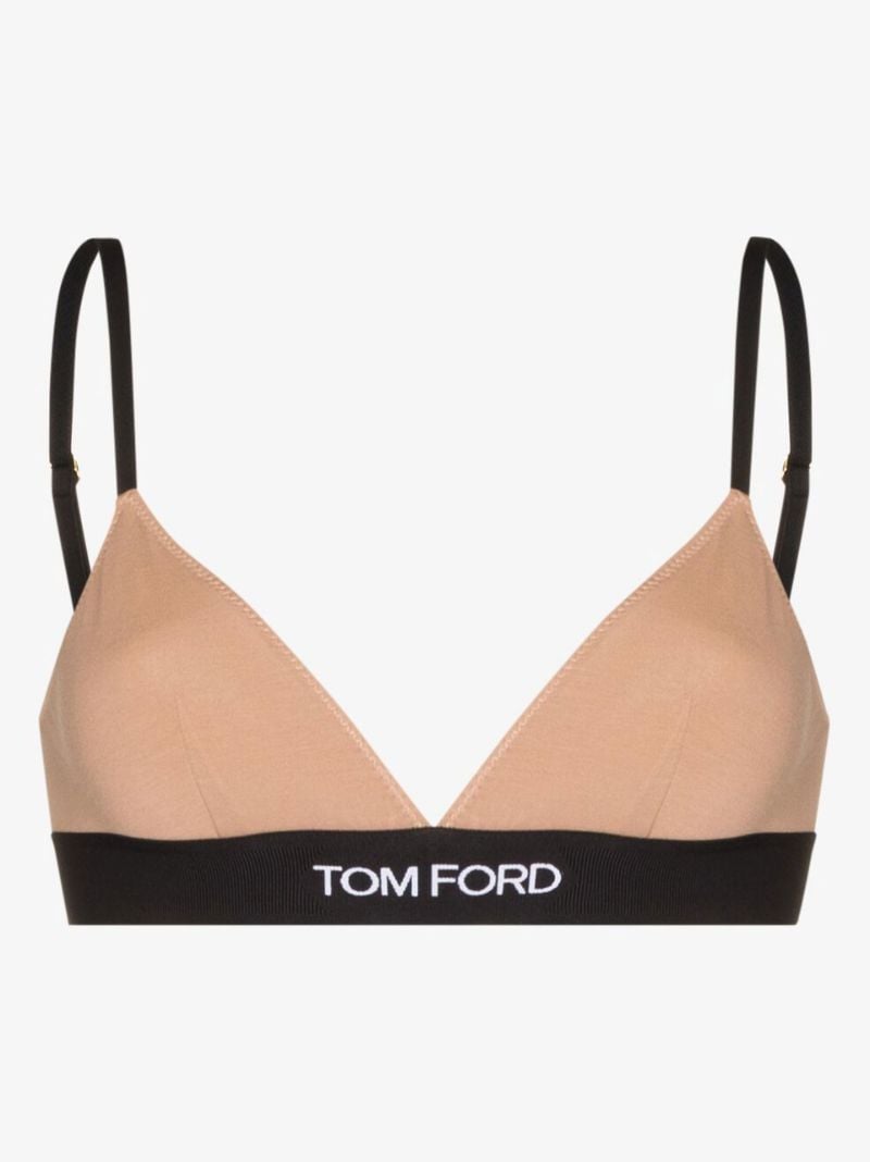 Pink Logo Triangle Bra