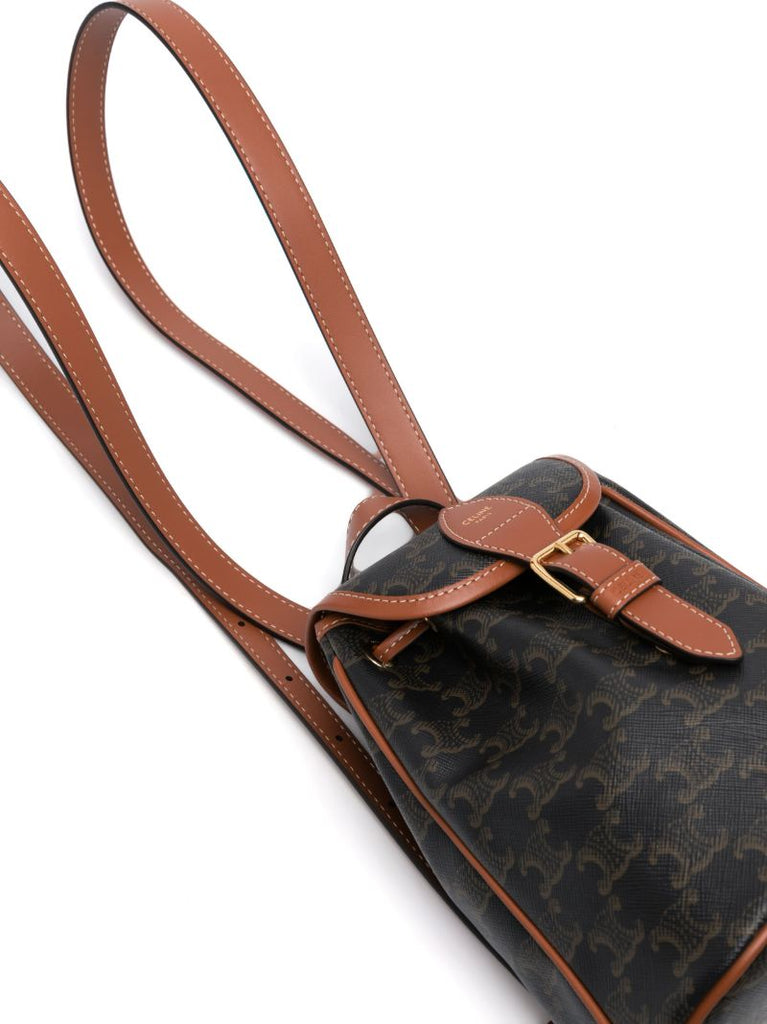 Brown Tabou Checked Shoulder Bag