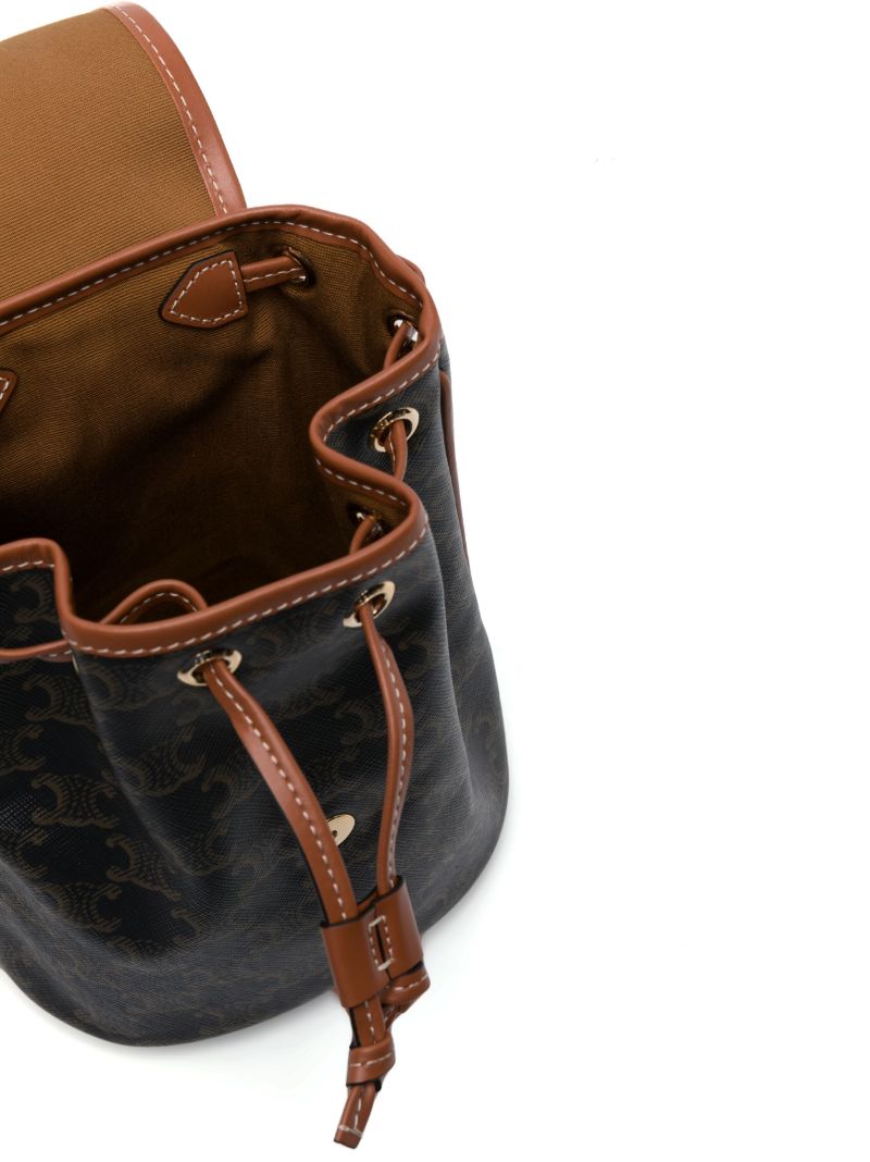 Brown Tabou Checked Shoulder Bag