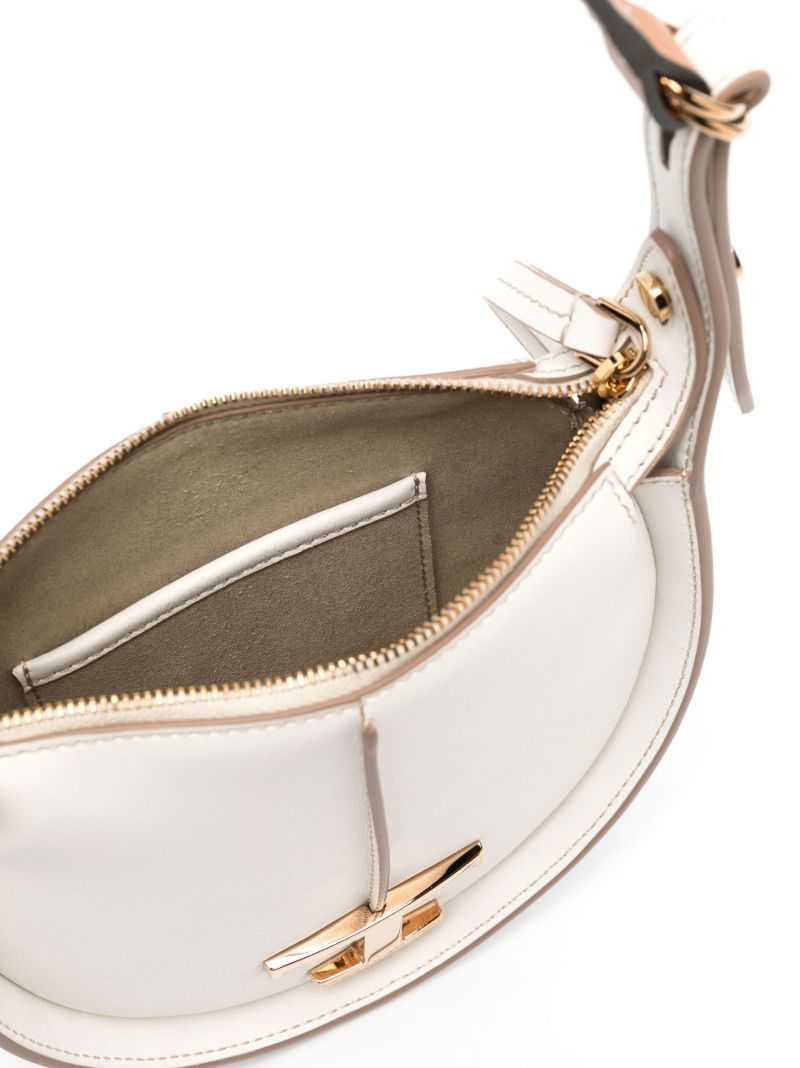 White Timeless Hobo Leather Bag