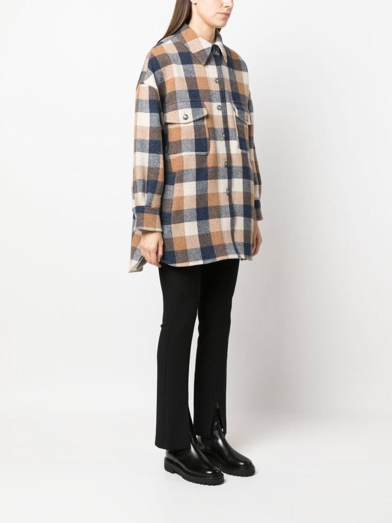 Brown Margot Checked Shirt