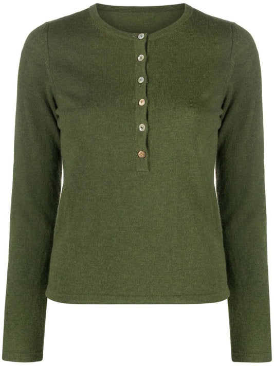 Green Lou Wool Top