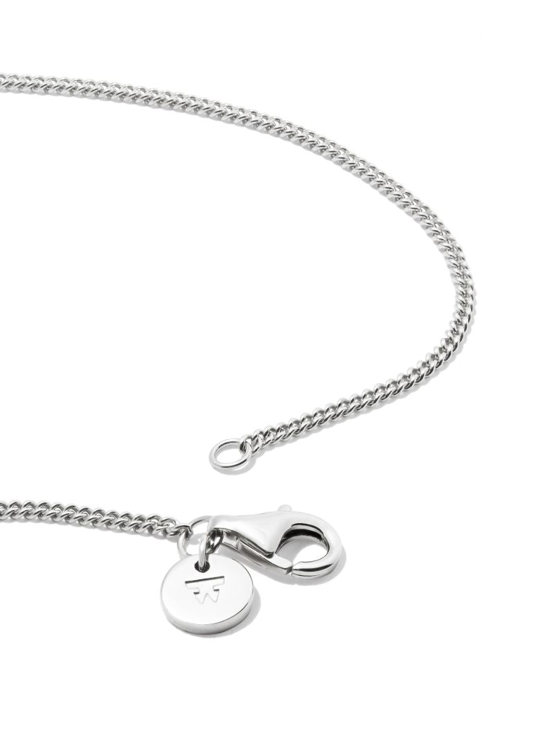 Sterling Silver Mini Cushion Quartz Necklace