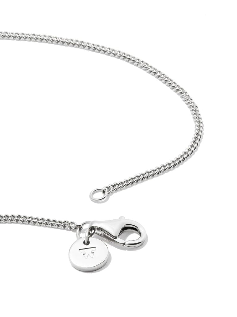 Sterling Silver Mini Cushion Quartz Necklace